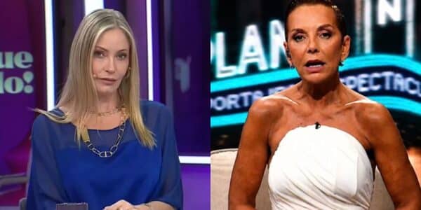 Fran García-Huidobro y Marcela Vacarezza en una composición con imágenes de sus apariciones televisivas.