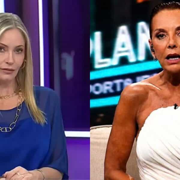 Fran García-Huidobro y Marcela Vacarezza en una composición con imágenes de sus apariciones televisivas.