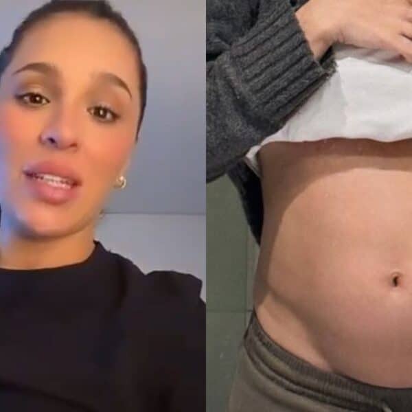 Gianella Marengo posa durante su embarazo en una fotografía compartida en redes sociales.