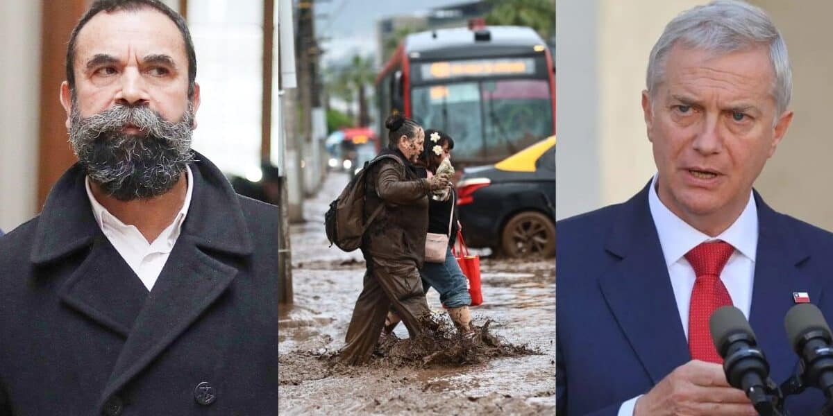 Hugo Gutiérrez y José Antonio Kast, protagonistas de una controversia política en redes sociales durante la emergencia por el aluvión en Las Condes.