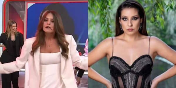 Isidora Gaete durante una emisión de Alfombra Roja en medio de la polémica por sus comentarios sobre María José Quintanilla.