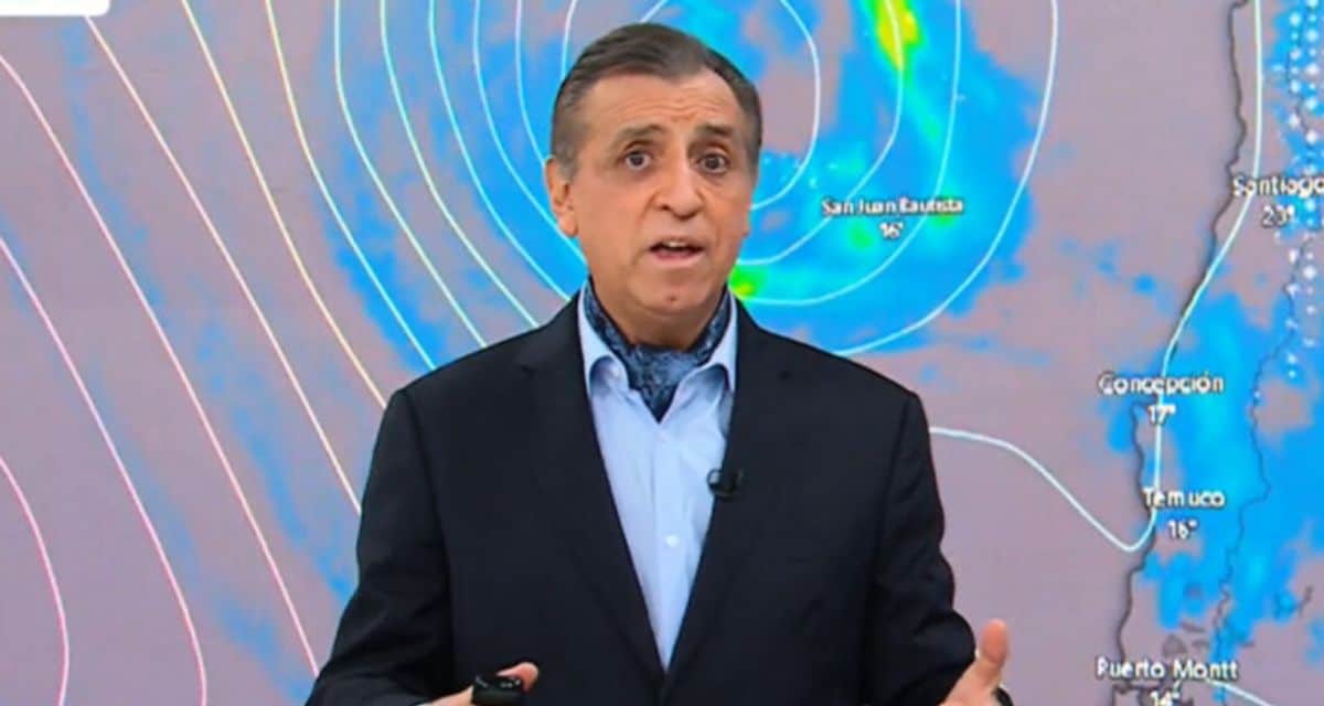 Iván Torres durante su participación en el noticiario matinal de TVN