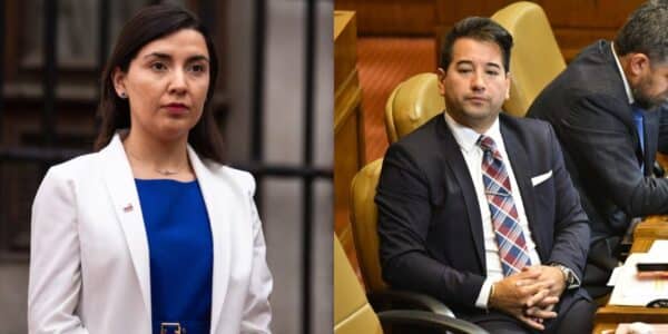 Javier Olivares durante una actividad en el Congreso, en medio de su nuevo cruce con la ministra Judith Marín.