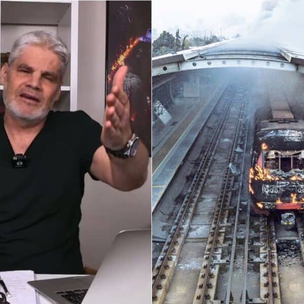 El comunicador JC Guarello durante una transmisión de La Hora de King Kong en radio