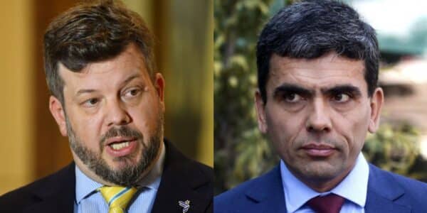 Johannes Kaiser y el exfiscal Carlos Gajardo, protagonistas de una controversia en redes sociales tras las intensas lluvias en Las Condes.