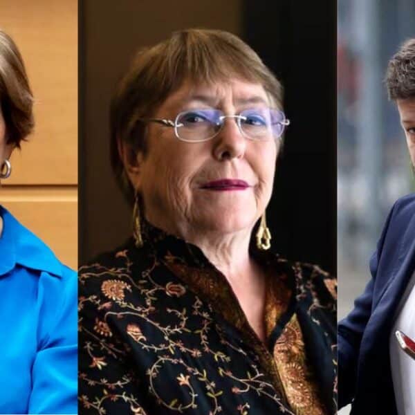 Johannes Kaiser y Michelle Bachelet, figuras que obtuvieron 18% y 16% de menciones en las preferencias presidenciales de Agenda Criteria del 18 de octubre de 2026.