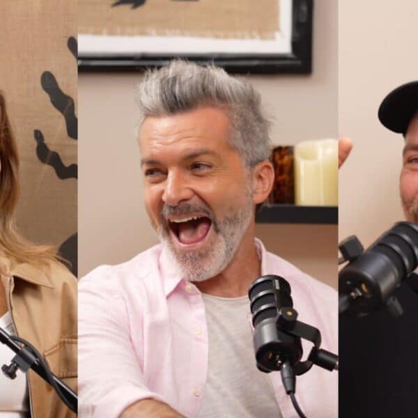 José Antonio Neme junto a Cristián Sánchez y Diana Bolocco durante su confesión en el podcast de la pareja