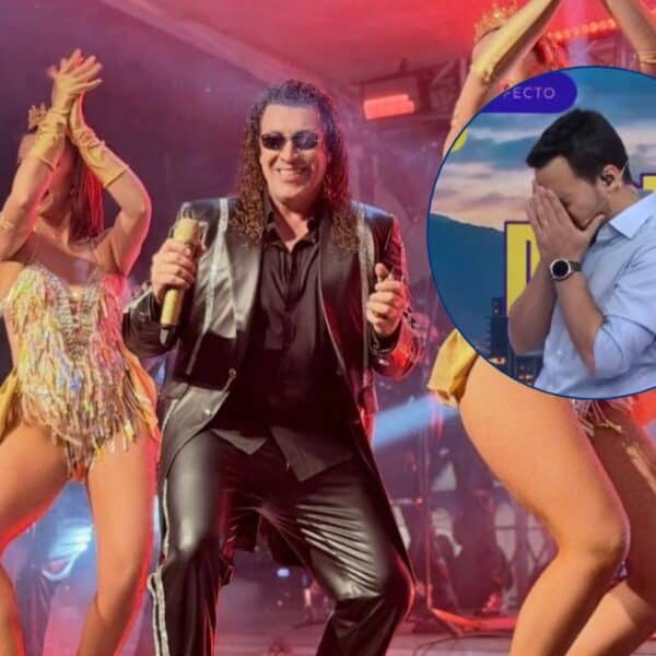 El cantante chileno Leo Rey durante una presentación musical, en medio de las revelaciones sobre sus tarifas por concierto.