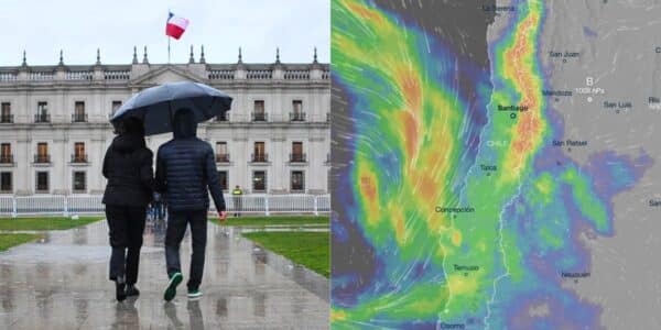 Lluvias en Santiago, Región Metropolitana, sistema frontal, DMC, Lissette Aguilera