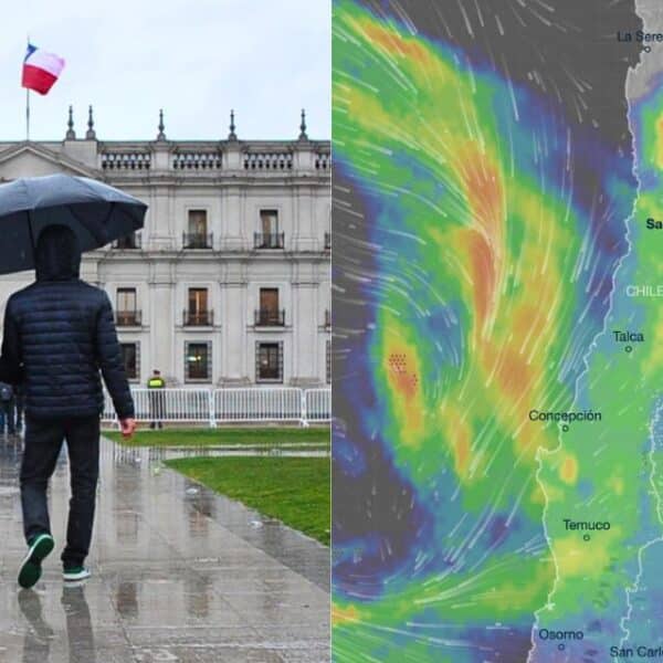 Lluvias en Santiago, Región Metropolitana, sistema frontal, DMC, Lissette Aguilera