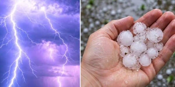 Nubes cubren Santiago ante la llegada de un sistema frontal con lluvias, viento e inestabilidad en la Región Metropolitana.