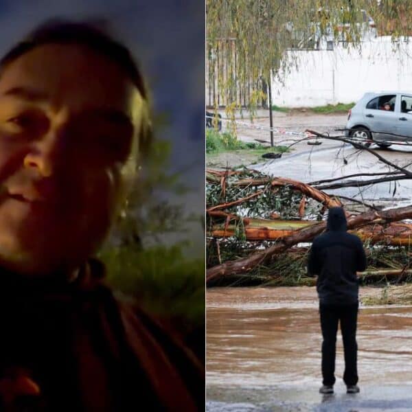 Lucho Andaur durante una de sus actividades vinculadas con la naturaleza, en medio del debate sobre los desastres naturales en Chile.