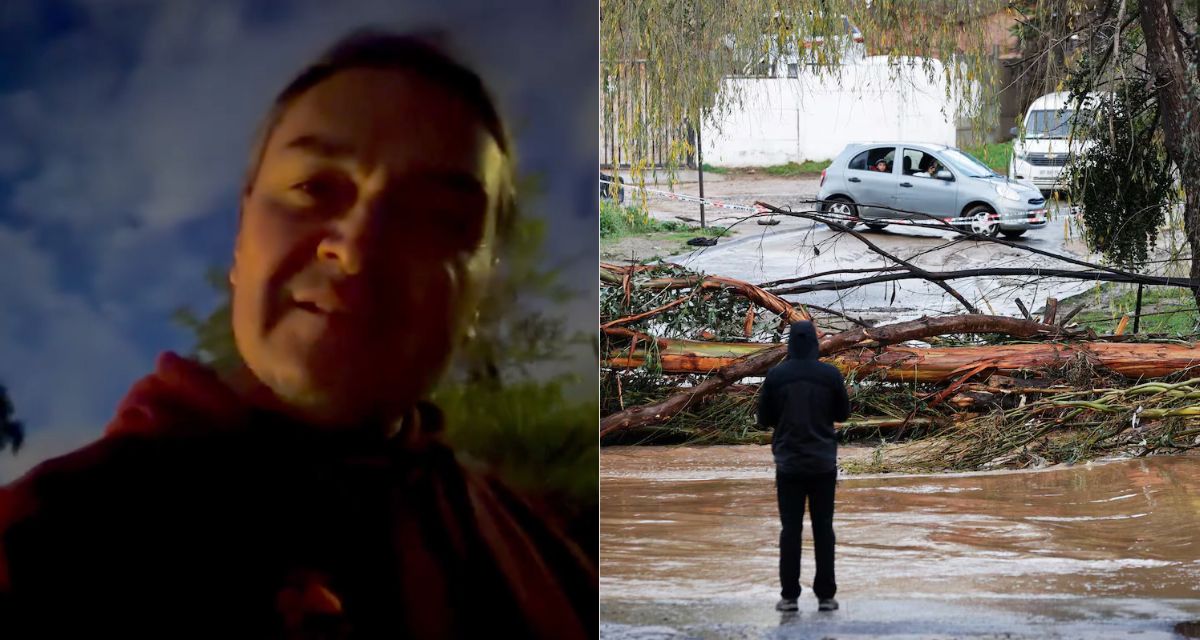 Lucho Andaur durante una de sus actividades vinculadas con la naturaleza, en medio del debate sobre los desastres naturales en Chile.