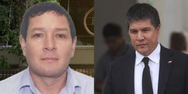 Manuel Monsalve durante una comparecencia judicial en medio del avance de la causa que enfrenta en Santiago.