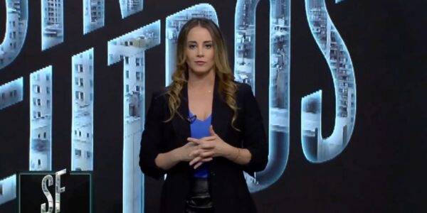 Mara Sedini en la conducción del programa Sin Filtros