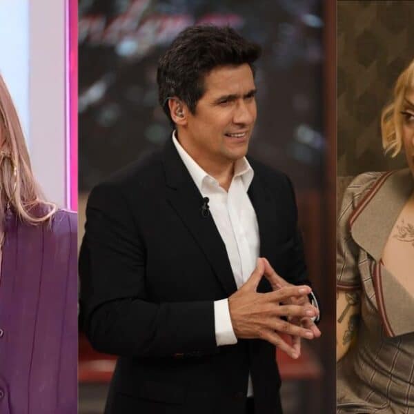 La psicóloga y panelista Marcela Vacarezza durante una transmisión de Alfombra Roja en Canal 13