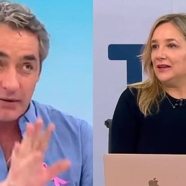 María José Hoffmann junto a José Luis Repenning y Fran García-Huidobro tras el ranking de denuncias del CNTV