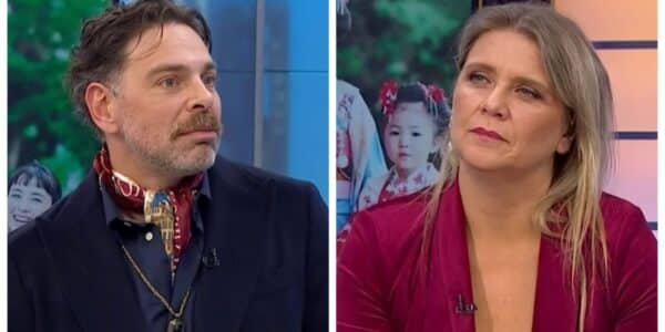 Marianne Schmidt y José Antonio Neme, compañeros del matinal Mucho Gusto de Mega.