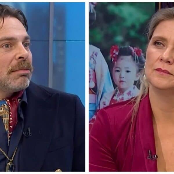 Marianne Schmidt y José Antonio Neme, compañeros del matinal Mucho Gusto de Mega.