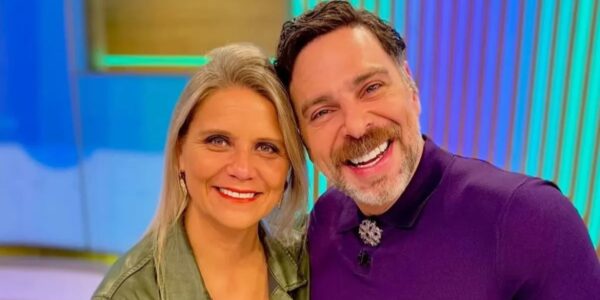 Marianne Schmidt y José Antonio Neme, compañeros del matinal Mucho Gusto de Mega, en una fotografía de archivo.