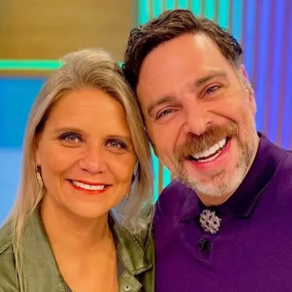 Marianne Schmidt y José Antonio Neme, compañeros del matinal Mucho Gusto de Mega, en una fotografía de archivo.