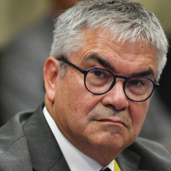 Mario Marcel, exministro de Hacienda y expresidente del Banco Central de Chile, durante una entrevista sobre las pérdidas de las AFP.