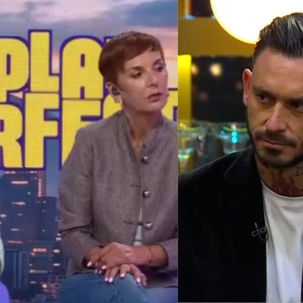 Mauricio Pinilla durante una aparición televisiva, en medio de la atención pública por su reciente hospitalización.