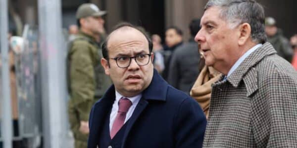 Máximo Pavez, subsecretario del Interior del Gobierno de José Antonio Kast, durante una actividad oficial en Chile
