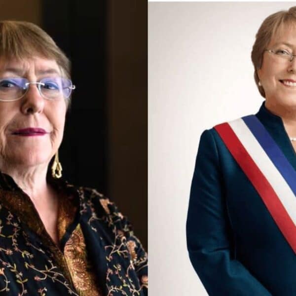 Michelle Bachelet durante una actividad pública en medio de su renovado protagonismo en el escenario político chileno.