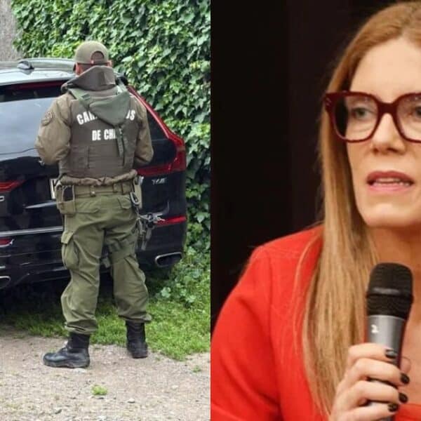 Mónica Rincón en el estudio de televisión en el contexto de los nuevos antecedentes sobre la encerrona que sufrió en la autopista