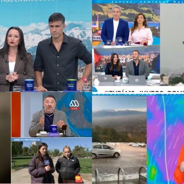 José Antonio Neme y Karen Doggenweiler en el estudio de Mucho Gusto: el matinal de Mega lideró el rating del miércoles por amplia ventaja.