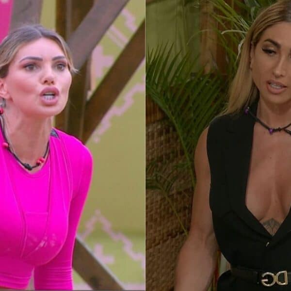 Nicole Moreno y Faloon Larraguibel, participantes de Volverías con tu ex 2 de Mega, en medio de la creciente tensión que marcará el próximo capítulo del reality