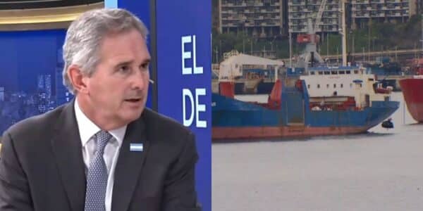 El canciller argentino Pablo Quirno durante una aparición pública: sus declaraciones sobre Chile y la ruta marítima a Malvinas encendieron la polémica.