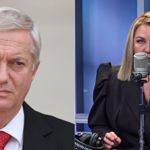 La diputada Pamela Jiles durante una intervención política en la que evaluó los primeros siete meses del gobierno de José Antonio Kast.