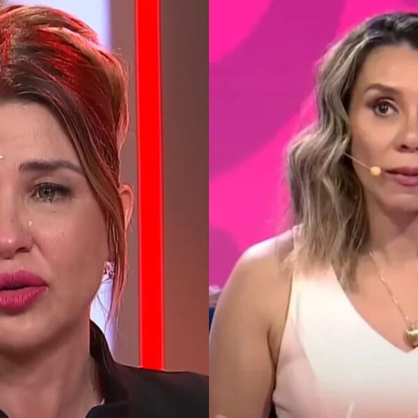 Pancha Merino junto a Cecilia Gutiérrez en televisión a propósito de la revelación sobre su quiebre con Andrea Marocchino