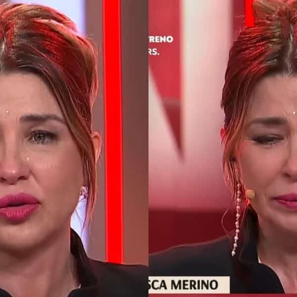 Pancha Merino durante su emotiva entrevista en Alfombra Roja de Canal 13 tras conocerse la querella de Andrea Marocchino.