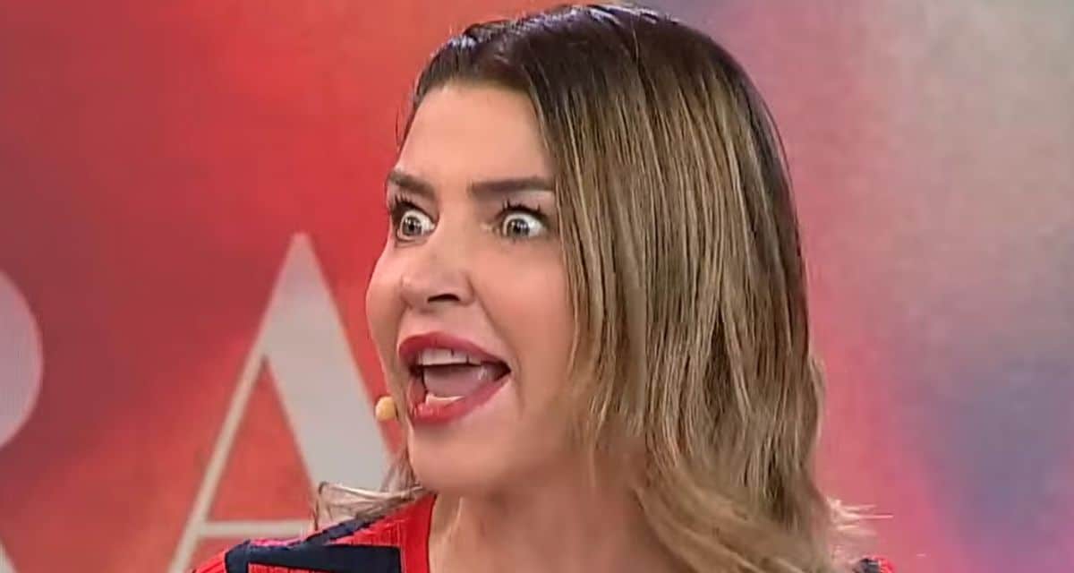 Pancha Merino durante una emisión de Alfombra Roja en Canal 13, en medio de una nueva controversia.