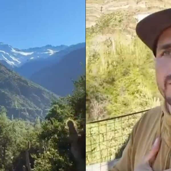 Pangal Andrade en un paisaje cordillerano del Cajón del Maipo.