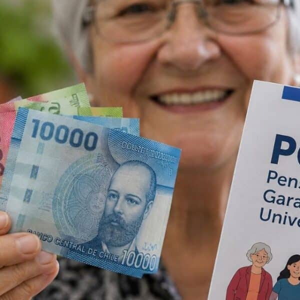 Persona mayor revisa información sobre la Pensión Garantizada Universal (PGU) y su próximo aumento en Chile.