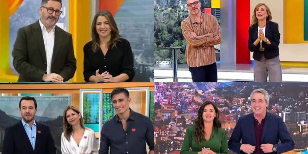 imagen general de televisores o estudio de televisión en el contexto del rating matinal en Chile.