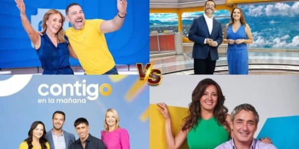 Conductores de programas de televisión chilena que compiten en el rating matinal del viernes 9 de octubre.