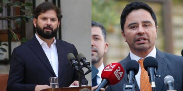 Rodolfo Carter durante una actividad pública tras reaccionar a un mensaje de Gabriel Boric sobre seguridad.