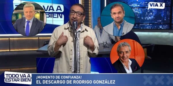 Rodrigo González durante una intervención en el programa Todo va a estar bien de Vía X
