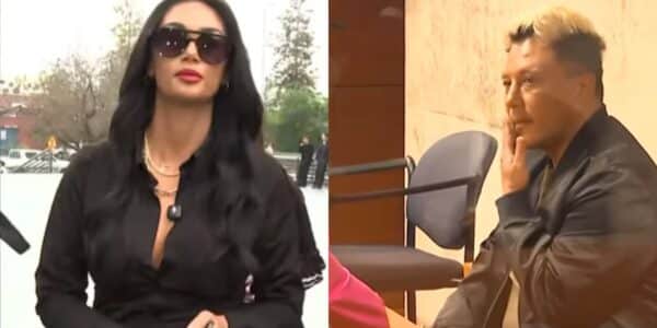 Sergio Rojas durante una aparición televisiva, en medio de su conflicto judicial con Pamela Díaz.