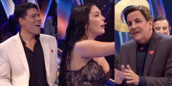 Stefan Kramer caracterizado como Julio César Rodríguez durante su participación en Vértigo de Canal 13, donde bromeó con los invitados.