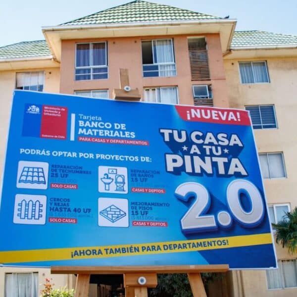 Materiales de construcción para reparar una vivienda, imagen ilustrativa de la Tarjeta Banco de Materiales 2.0 del Minvu.