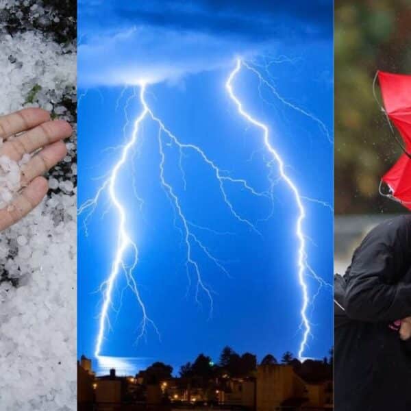 Nubes de tormenta sobre la zona central de Chile ante un nuevo episodio de tormentas eléctricas.