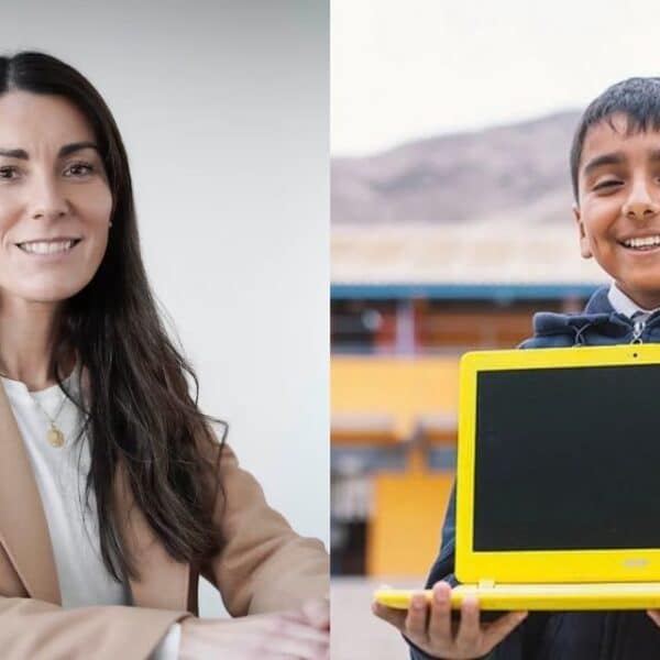 María Paz Arzola aborda el futuro de Yo elijo mi PC durante una actividad pública sobre educación y Presupuesto 2027.